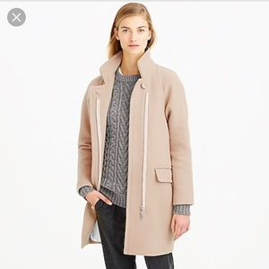 J. Crew Stadium Cloth Standing Collar Coat